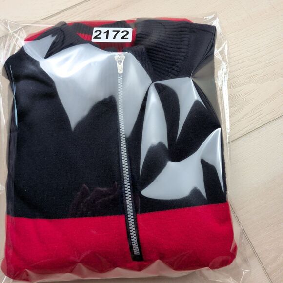 Louis Castel 1/4 Zip Pullover Mens Size 105 Large Golf Long Sleeve Nylon Blend - Picture 12 of 12